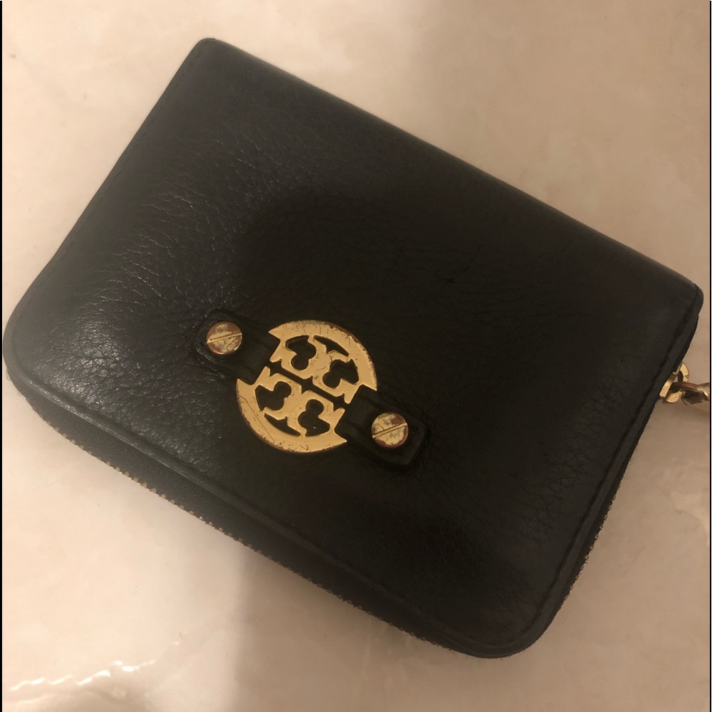 Tory burch small card wallet with key chain